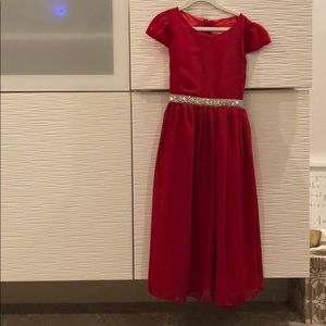 Girls Fancy Red Dress